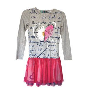 Desigual Girls Heart Dress